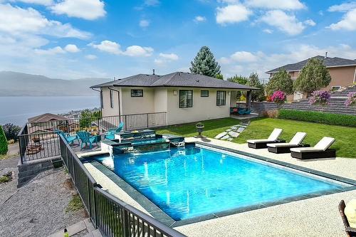 1296 Menu Road, West Kelowna, BC - Outdoor With In Ground Pool With Backyard