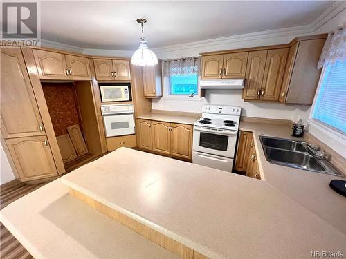 61 Rue Du Ruisseau, Lamèque, NB - Indoor Photo Showing Kitchen With Double Sink