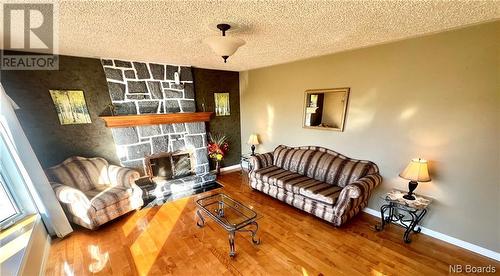 6390 Route 313, Petite-Lamèque, NB - Indoor Photo Showing Living Room With Fireplace