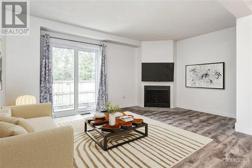 Virtually Staged - 4050 Eady Court, Ottawa, ON - Indoor Photo Showing Living Room With Fireplace