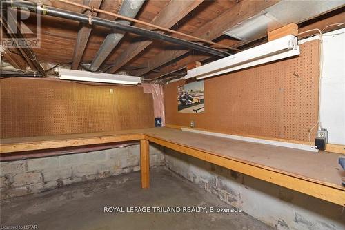 Work Shop/Storage Area in Basement - 851 Elias Street, London, ON - Indoor Photo Showing Basement