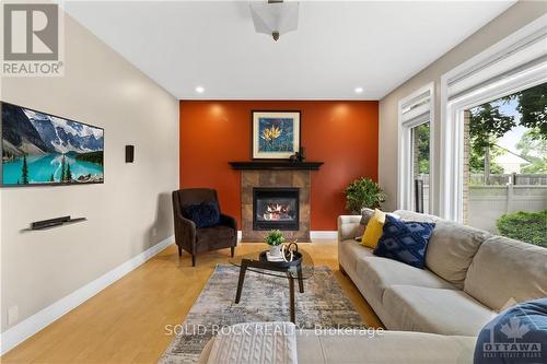 120 Rossland Avenue, Ottawa, ON - Indoor Photo Showing Living Room With Fireplace