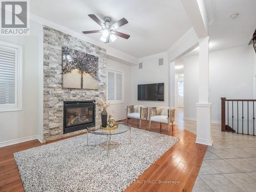 62 Landwood Avenue, Vaughan, ON - Indoor Photo Showing Living Room With Fireplace