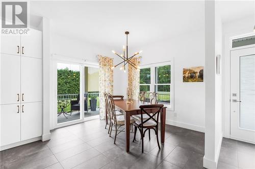 Dining nook with West side access to  covered veranda - 3630 Pattee Road, Hawkesbury, ON - Indoor Photo Showing Dining Room