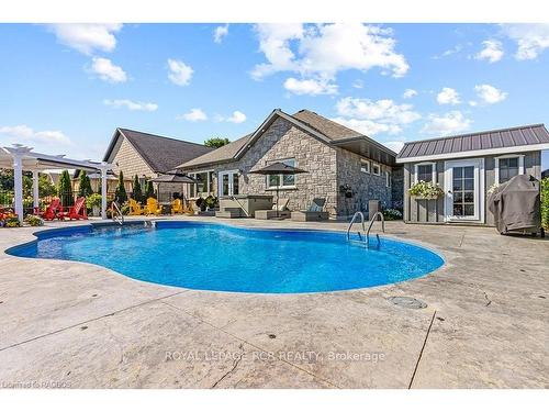 37 Grayview Dr, Grey Highlands, ON - Outdoor With In Ground Pool With Backyard