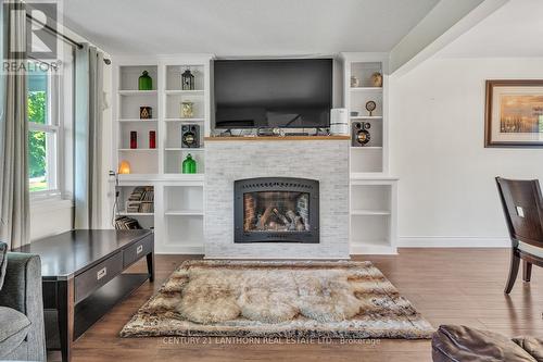 12 Mccabe Street, Greater Napanee, ON - Indoor Photo Showing Living Room With Fireplace