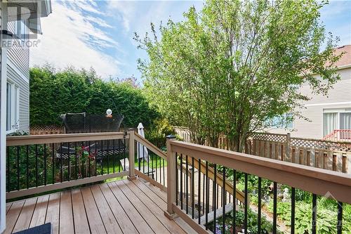 Deck area that can be used for BBQ and small patio table - 31 Forillon Crescent, Ottawa, ON - Outdoor With Exterior