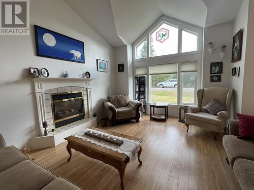 4941 4Th Avenue, Smithers, BC - Indoor Photo Showing Living Room With Fireplace