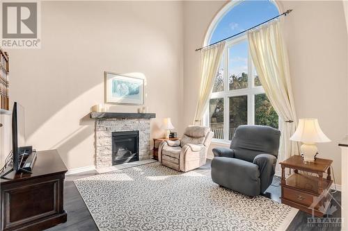 16 Halkirk Avenue, Ottawa, ON - Indoor Photo Showing Living Room With Fireplace