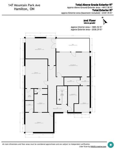 Second Level Floor Plan - 147 Mountain Park Avenue, Hamilton, ON - Other