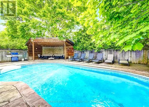 51 Blue Forest Drive, Toronto (Bathurst Manor), ON - Outdoor With In Ground Pool With Deck Patio Veranda With Backyard