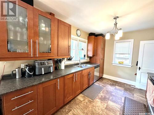 1581 98Th Street, North Battleford, SK - Indoor Photo Showing Kitchen With Double Sink