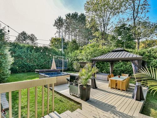 Backyard - 455 Rue Du Baron, Saint-Sauveur, QC - Outdoor With Deck Patio Veranda With Backyard