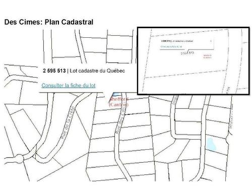 Plan (croquis) - Rue Des Cimes, Shefford, QC 