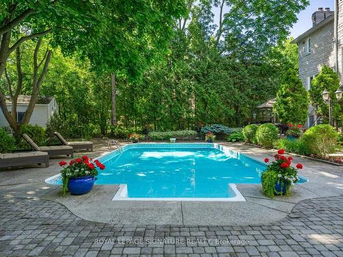 65 Charles St, Vaughan, ON - Outdoor With In Ground Pool With Backyard