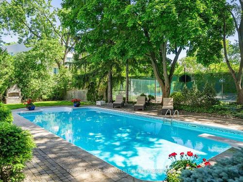 65 Charles St, Vaughan, ON - Outdoor With In Ground Pool With Backyard