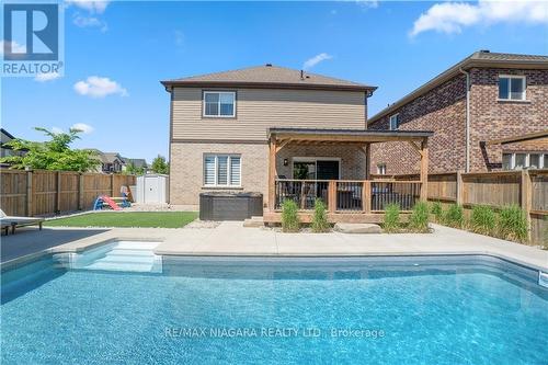 106 Spruce Crescent, Welland, ON - Outdoor With In Ground Pool With Deck Patio Veranda With Backyard