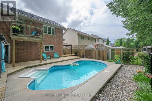 15 Hummingbird Lane, St. Thomas, ON - Outdoor With In Ground Pool With Deck Patio Veranda