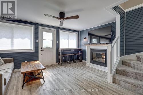 417A Edith Cavell Boulevard, Central Elgin (Port Stanley), ON - Indoor Photo Showing Living Room With Fireplace