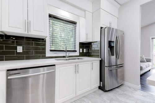 58 Province Street N, Hamilton, ON - Indoor Photo Showing Kitchen With Double Sink