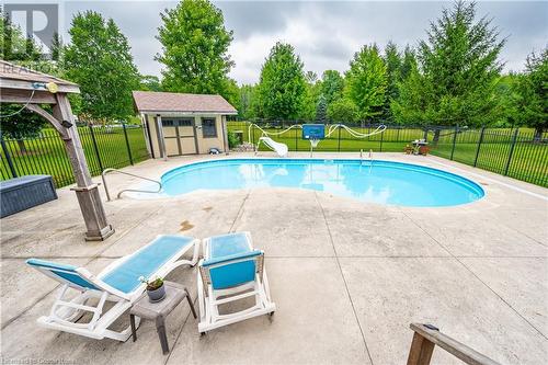 27 Highland Road, Clifford, ON - Outdoor With In Ground Pool With Backyard