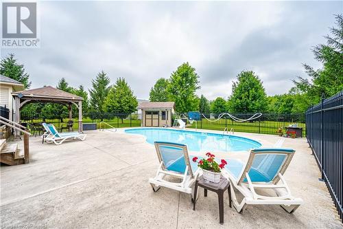 27 Highland Road, Clifford, ON - Outdoor With In Ground Pool With Backyard