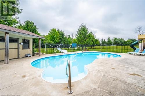 27 Highland Road, Clifford, ON - Outdoor With In Ground Pool With Backyard