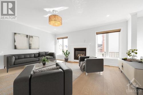 1820 Appleford Street, Ottawa, ON - Indoor Photo Showing Living Room With Fireplace