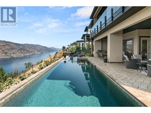 1535 Rocky Point Drive, Kelowna, BC - Outdoor With Body Of Water With In Ground Pool With Deck Patio Veranda