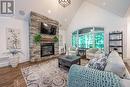 28 Heron Boulevard, Springwater (Snow Valley), ON  - Indoor Photo Showing Living Room With Fireplace 