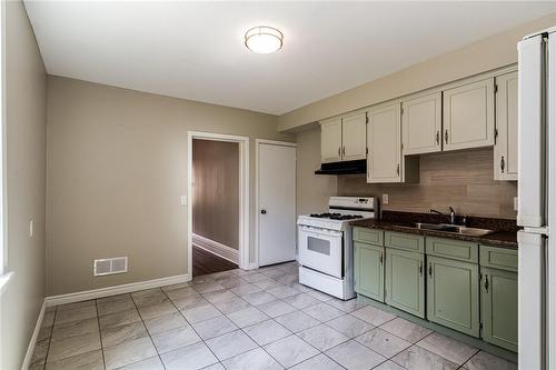 92 Ashley Street, Hamilton, ON - Indoor Photo Showing Kitchen With Double Sink