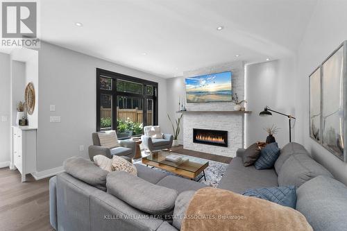 20 Larry Street, Caledon (Caledon East), ON - Indoor Photo Showing Living Room With Fireplace