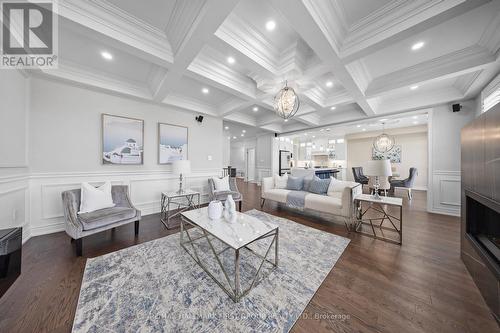 27 Yacht Drive, Clarington (Bowmanville), ON - Indoor Photo Showing Living Room With Fireplace