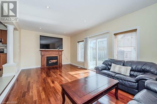 67 Revell Dr Drive, Guelph, ON - Indoor Photo Showing Living Room With Fireplace