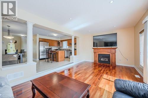 67 Revell Dr Drive, Guelph, ON - Indoor Photo Showing Living Room With Fireplace