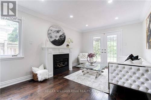 414 Yale Crescent, Oakville (Bronte West), ON - Indoor Photo Showing Living Room With Fireplace