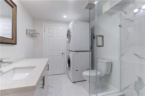 Basement - 3PC Bath & Laundry Area - 414 Yale Crescent, Oakville, ON - Indoor Photo Showing Laundry Room