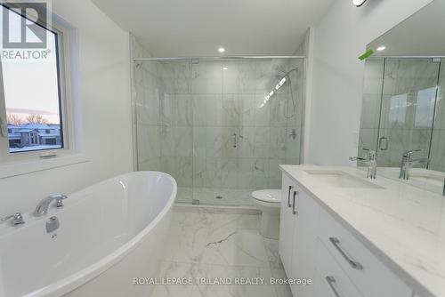 Primary Ensuite - Previous Model - 3915 Big Leaf Trail, London, ON - Indoor Photo Showing Bathroom