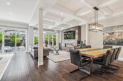 44 Riesling Court, Hamilton, ON - Indoor Photo Showing Other Room With Fireplace