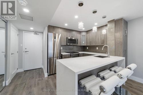 1111 - 725 King Street W, Toronto, ON - Indoor Photo Showing Kitchen With Stainless Steel Kitchen With Upgraded Kitchen