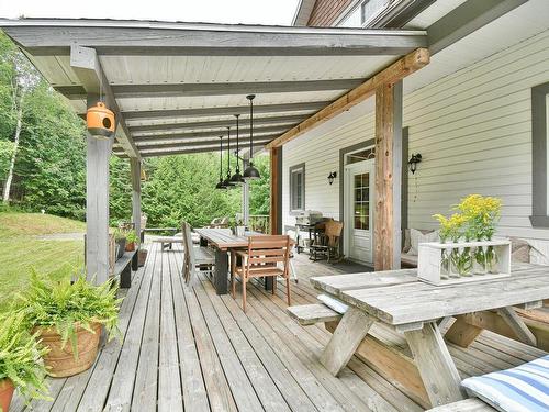 Patio - 250 Ch. Du Lac-Des-Sables, Sainte-Agathe-Des-Monts, QC - Outdoor With Deck Patio Veranda With Exterior