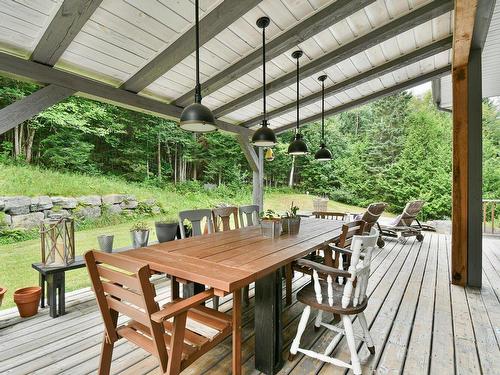 Patio - 250 Ch. Du Lac-Des-Sables, Sainte-Agathe-Des-Monts, QC - Outdoor With Deck Patio Veranda