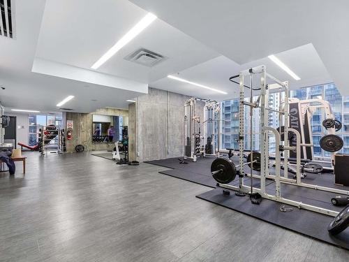 Exercise room - 2707-1050 Rue Drummond, Montréal (Ville-Marie), QC - Indoor Photo Showing Gym Room