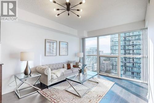 1608 - 5168 Yonge Street, Toronto (Willowdale West), ON - Indoor Photo Showing Living Room With Fireplace