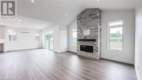 10 Mctavish Crescent, Ripley, ON - Indoor Photo Showing Living Room With Fireplace