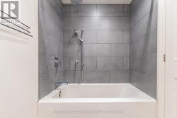 Tile shower/drop-in tub in updated 4 piece bath. - 