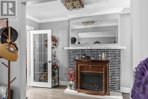 170 Pim St, Sault Ste. Marie, ON - Indoor Photo Showing Living Room With Fireplace