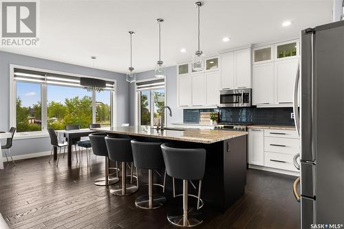 4422 Sage Crescent, Regina, SK - Indoor Photo Showing Kitchen With Stainless Steel Kitchen With Upgraded Kitchen