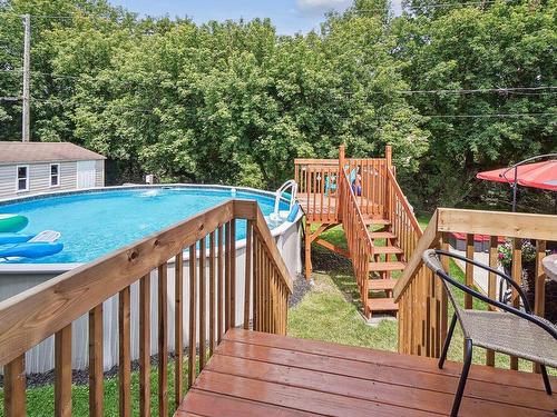 Pool - 36  - 38 Rue Des Grands-Ducs, Lavaltrie, QC - Outdoor With Above Ground Pool