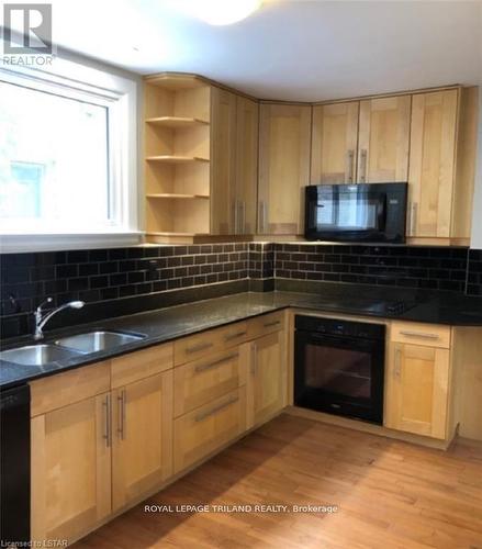 303 Wolfe Street, London, ON - Indoor Photo Showing Kitchen With Double Sink